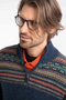 Weird Fish Larner Eco 1/4 Zip Fair Isle Jumper 203601